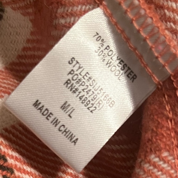 Saints & Hearts plaid oversized Shacket - Picture 8 of 10